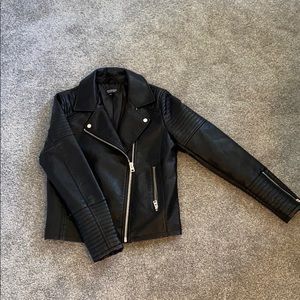 Topshop women’s faux leather jacket